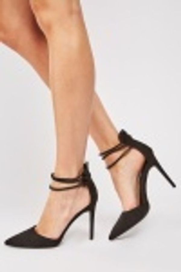 SUEDETTE COURT HEELS