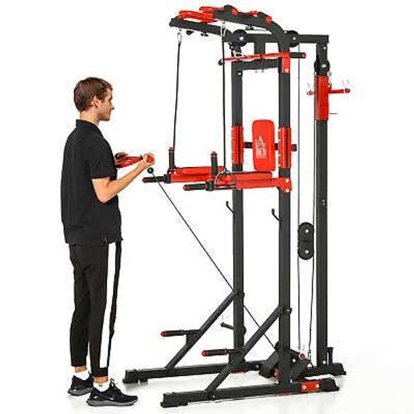 Save 30% - Power Tower Adjustable Height Pull Up&Push Up&Dip Station,Home Fitness Exercise