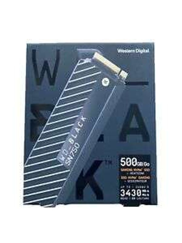 WD Black 500GB SN750 NVMe High-Performance Gaming SSD with Heatsink 5y Warranty