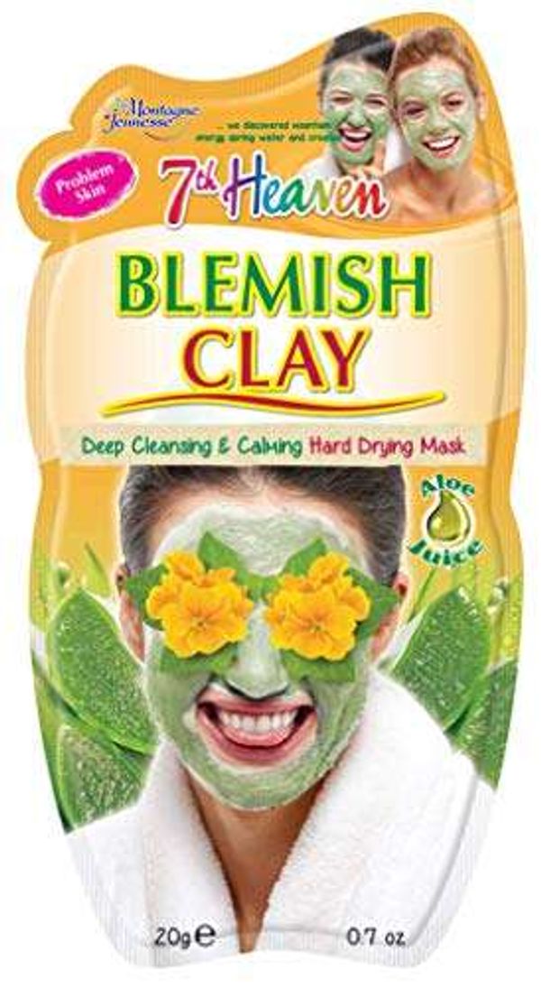 Save 46% - 7th Heaven Blemish Clay Hard Drying Face Mask with Witch Hazel and Aloe Vera Juice to Deeply Cleanse and Calm Skin - Ideal for Problem Skin