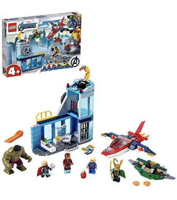 LEGO 76152 Marvel 4+ Avengers Wrath of Loki Set, Super Heroes Series with Iron Man & Hulk Figure