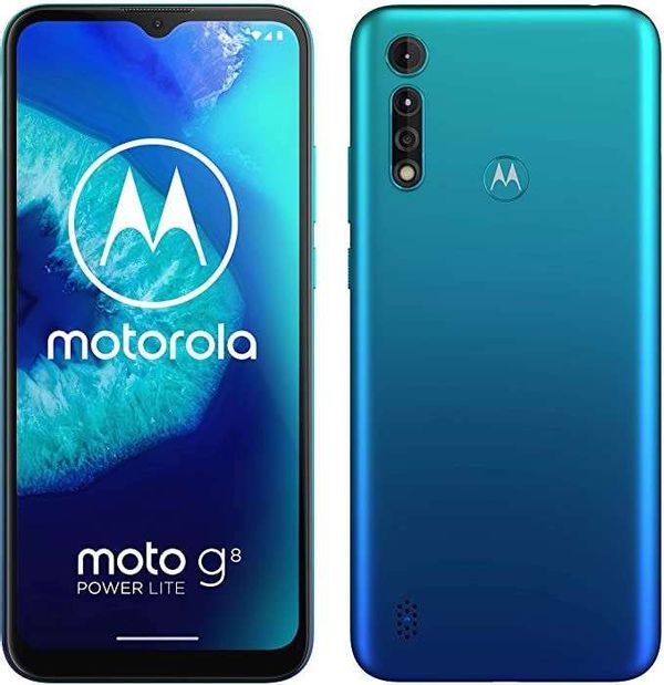 Save £15.07 - Motorola Moto G8 Power Lite Smartphone 64GB Unlocked - Arctic Blue A
