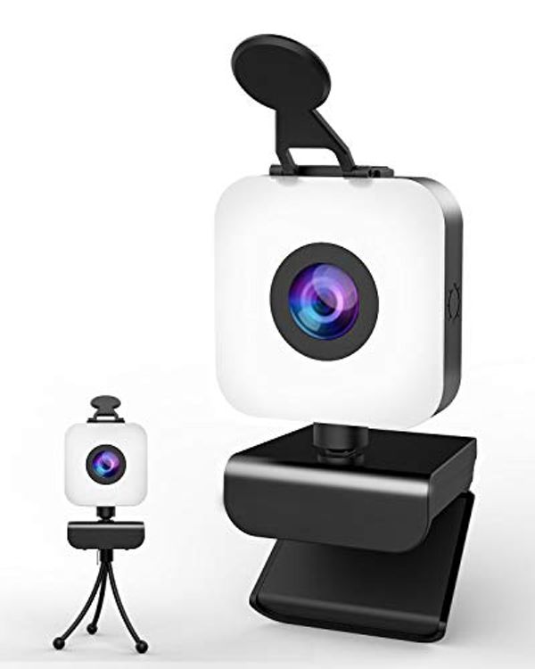 Save £6.00 - MHDYT Webcam for PC, 1080P Full HD webcam with microphone for PC/Desktop/Laptop, USB web cam with Tripod and Privacy Cover for Zoom, YouTube, Skype, Video Calling, Conferencing, Online Learning