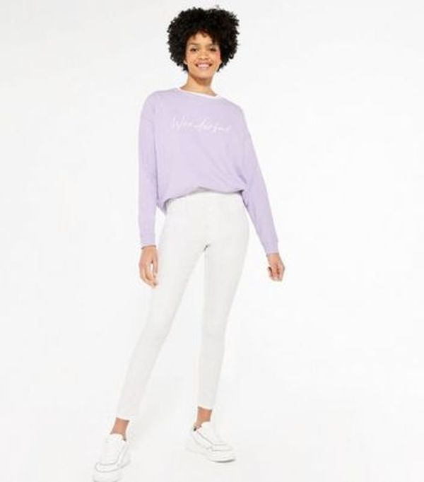 White Mid Rise ‘Lift & Shape’ Emilee Jeggings
