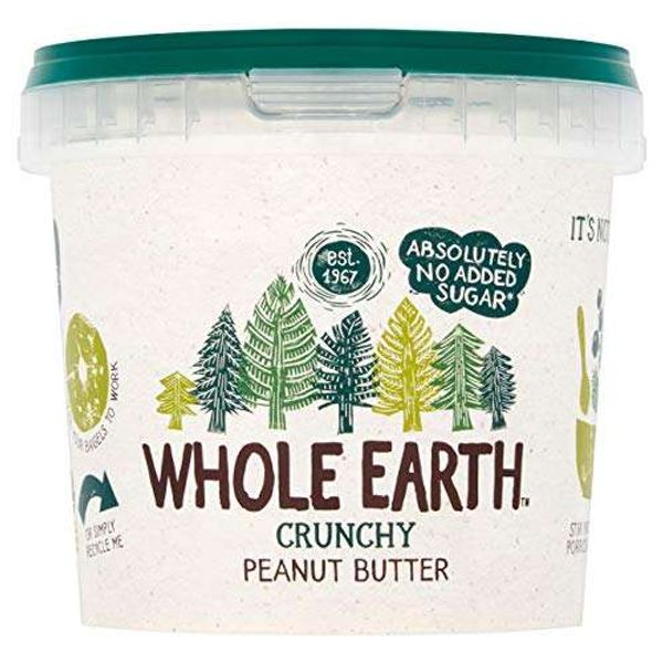 Whole Earth Original Crunchy Peanut Butter, 1 Kg (Pack of 2)
