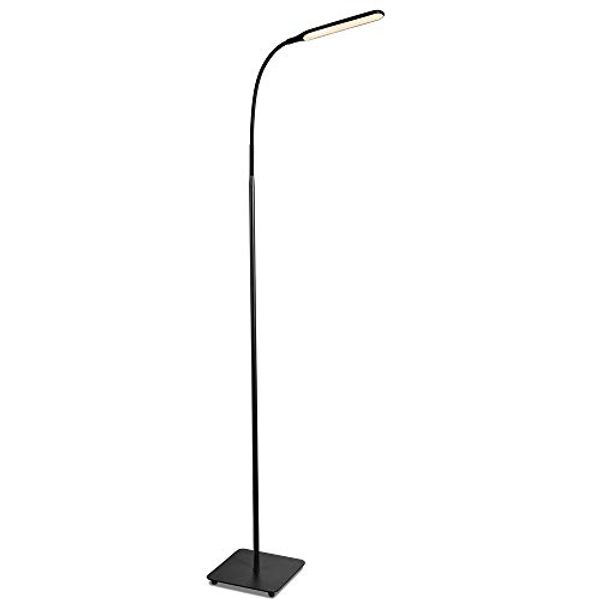Save 22% - TaoTronics LED Floor Lamp, Modern Standing Light 4 Brightness Levels & 4 Colors Dimmable Adjustable Gooseneck Task Lighting for Bedroom Reading Room Piano