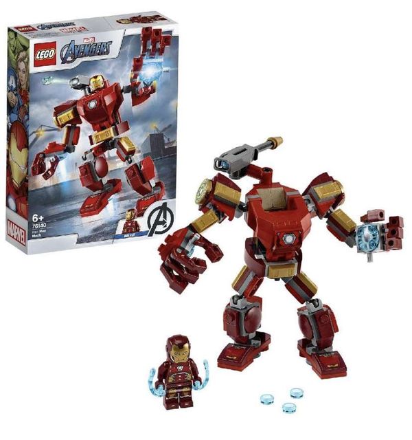 LEGO 76140 Super Heroes Marvel Avengers Iron Man Mech Playset, Battle Action Figure for Kids 6 + Year Old