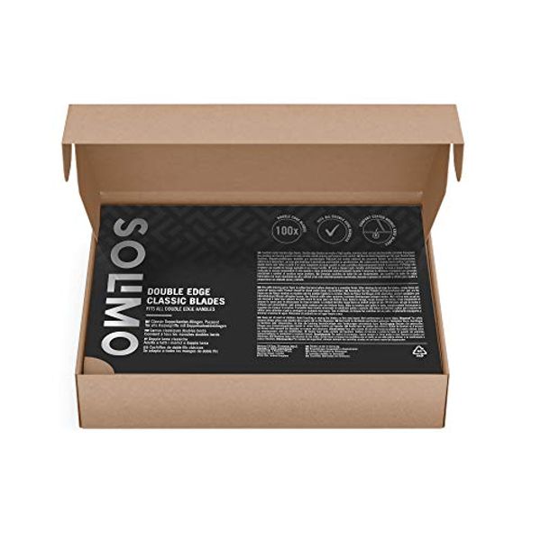 Amazon Brand - Solimo 100 double edge blades