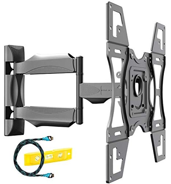 Save 35% - Invision Ultra Strong TV Wall Bracket Mount Single Arm Tilt & Swivel for 26-60 Inch LED LCD OLED 4K HDR Smart Flat & Curved Screens - Max. VESA 400x400mm - Max Load Capacity 40kg (HDTV-L)