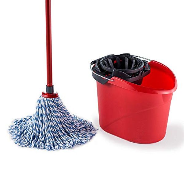 Save £0.99 - Vileda SuperMocio Microfibre and Cotton Mop and Bucket Set