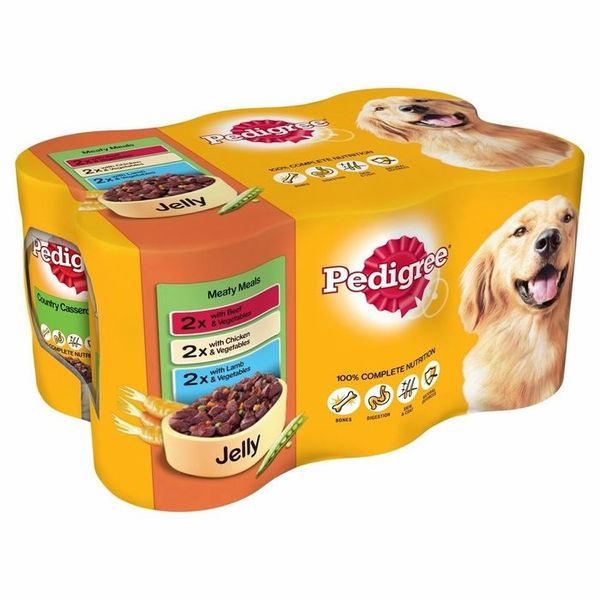 Pedigree: Meat Selection in Jelly (Case of 24 Cans)
