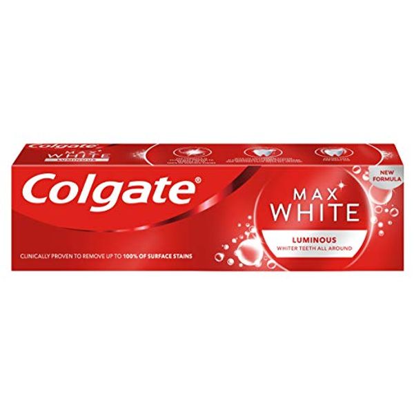 Save 62% - Colgate Max White Luminous Whitening Toothpaste, 75ml