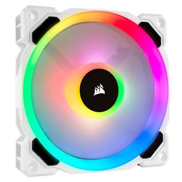 Corsair LL120 (120mm) Dual Light Loop RGB Case Fan (White)