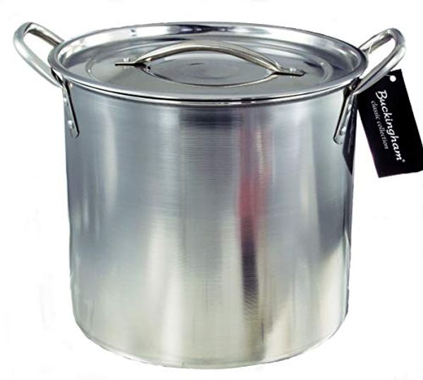 Buckingham Stainless Steel Stock Pot Home Brew Pot Cooking Pot 21 cm / 6 Litre