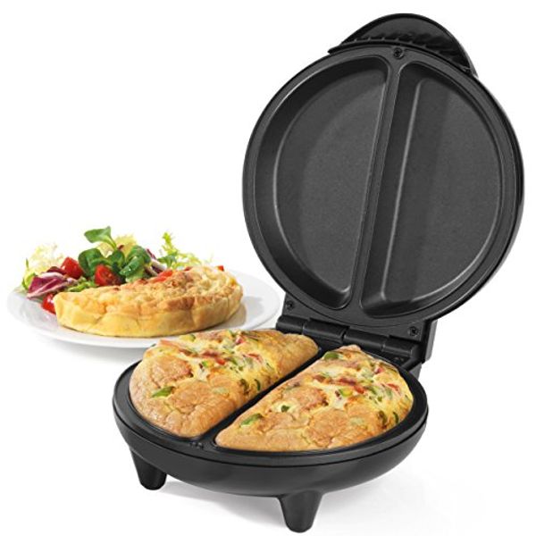 Save 20% - Salter EK2716 Non-Stick Dual Omelette Maker, 750 W , Black