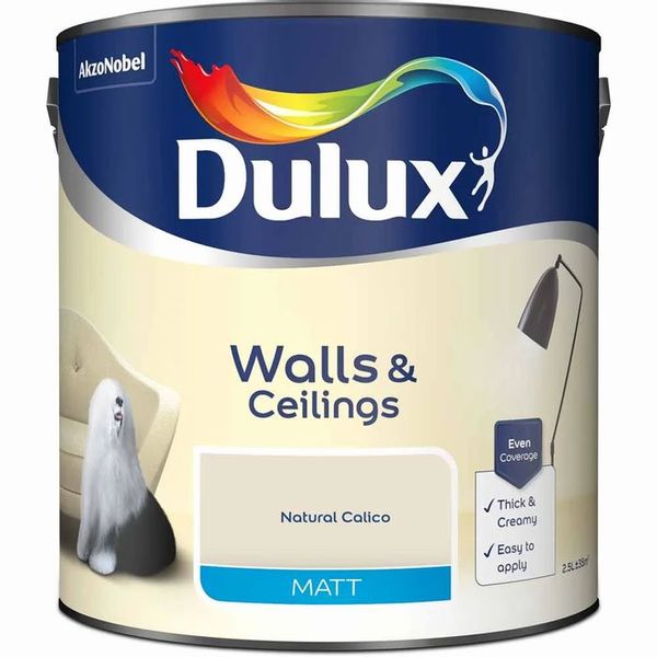 Dulux Calico Matt Emulsion Paint 2.5L