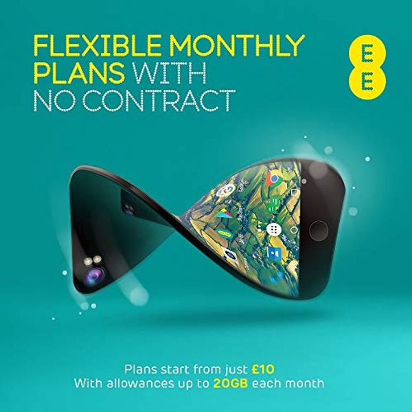 EE Flex Plan Sim Card - Complete Freedom, No Contract, No Remembering to Top Up, Roll over your unused data, and allowances you can change whenever it suits you (This is not Pre-loaded)