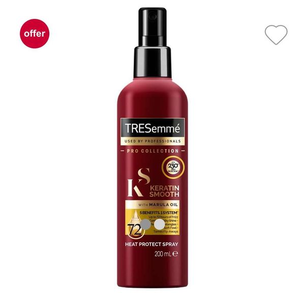Tresemme Pro Collection Keratin Smooth Heat Protect Spray 200ml