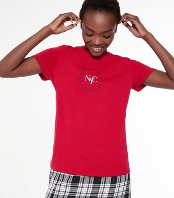 Save 78% - Red NYC Circle Logo T-Shirt
