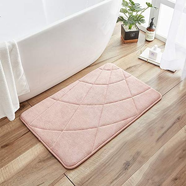 Decorus Memory Foam Bath Mat Non-Slip Bath Rug Water Absorbent Bath Mat Premium Floor Rug Cozy Machine Washable Soft and Comfortable Carpet for Bathroom Floors