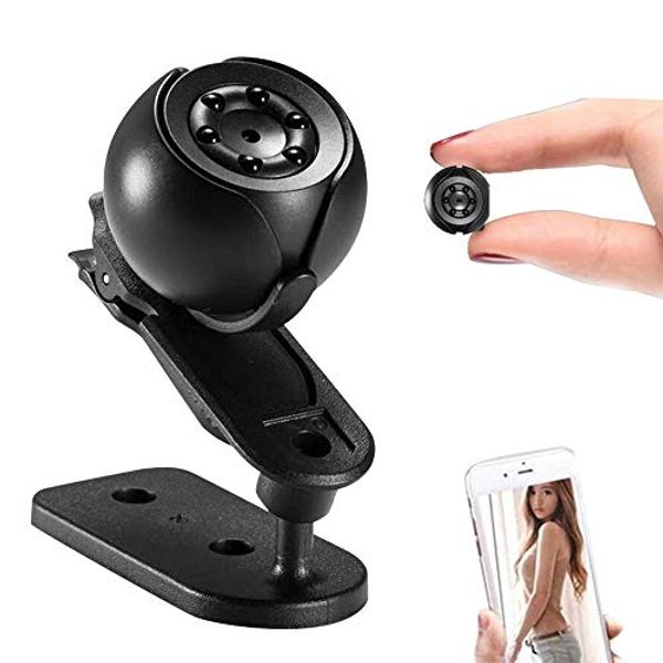 Mini Spy Camera, Hidden WiFi Wireless HD 1080P Covert Security Surveillance with Night Vision Motion Detection, Sport Camera 140° Wide Angle for Pet Home Office Garage Security Monitor