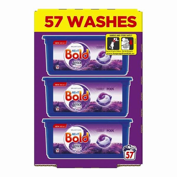 Bold AIO Lavender & Camomile Pods 57 Washes
