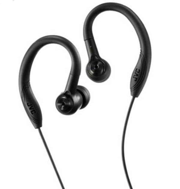 Save 52% - JVC Sports HA-EC10-B Sports In-Ear Wired Headphones - Black