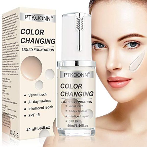 Save 43% - Liquid Foundation,Foundation Cream,Flawless Colour Changing Foundation,Hides Wrinkles & Lines,BB Cream,Covering Imperfections Liquid Complete Foundation Cover,Universal Shade for ALL Skin Makeup…