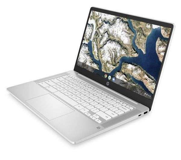 Save £24.05 - HP 14a 14" Chromebook - Intel® Celeron®, 64 GB eMMC, White REFURB-B