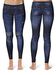 Floral Printed Stretch Fit Jegging Denim