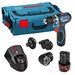 Bosch Professional GSR 12 V-15 Cordless Drill Set + 2 Lithium-Ion Batteries