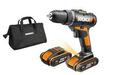 WORX WX170 18V Drill Driver + 2 x 1.5Ah powershare batteries + carry bag