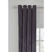 Argos Home Velour Lined Eyelet Curtain - 117x137cm - Black