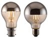 TCP LED Filament Globe Crown 4W E27 Light Bulb or Classic Crown 4W B22 Light Bulb (Silver)