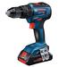 Bosch Professional 06019H5302 Hammer Drill GSB 18V-55 (Without Battery, 18 Volt System, Drill Diameter in Masonry, 10 mm, in Cardboard), 18 V, Blue