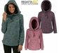 Save 65% - Regatta Womens Kizmit Hooded Marl Fleece Top Jumper Sweater Pullover Hoodie