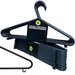 60 x ADULT BLACK COAT HANGERS HANGER COATHANGER STRONG PLASTIC CLOTHES DRESS