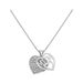 Moon & Back Sterling Silver 'Mum' Heart Pendant Necklace