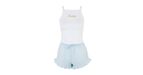Save 53% - White Happy Stripe Shorts Pyjama Set