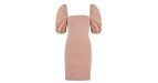 Save 52% - Pale Pink Puff Sleeve Mini Dress