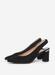 Save 48% - Dorothy Perkins Womens Black Emily Slingback Court Shoes Wide Heel Pointed Toe