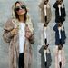 Womens Teddy Bear Coat Cardigan Fleece Fur Hooded Fluffy UK Ladies Jacket Tops
