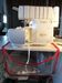 SCRAP TRAP / THREAD CATCHER FOR OVER LOCKER MACHINE WITH RED TRIM