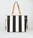 Save 55% - Black Stripe Canvas Tote Bag