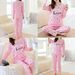 Ladies Womens Pyjamas Set Long Sleeve Top Nightwear LoungeWear Pajamas Home