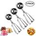 Save £1.00 - FUKTSYSM Ice Cream Scoop - Ice Cream Scoop Set, 3 Pcs Stainless Steel Ice Cream Scoop Trigger Include Small Size(1.57 Inch), Medium Size (1.96 Inch), Large Size (2.36 Inch), Melon Scoop (Cookie Scoop)