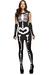 Save 80% - Fever Adult Women's Skeleton Costume, Dress and Gloves, Halloween, Size: M, 34192