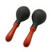 Save 21% - Percussion Maracas Shakers Rattles Sand Hammer Percussion Instrument with ABS Plastic Shells and Wooden Handles for Live Performances and Recording Sessions (Black)