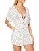 Dorothy Perkins Women's Ivory Spot Knot Playsuit Swimwear Cover Up