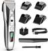 Paubea Cordless Hair Clippers for Men Ceramic Blade Mens Hair Trimmer Beard Trimmer Hair Cutting & Grooming Kit Rechargeable